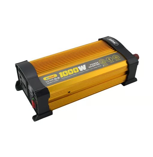 1000W Inverter Αυτοκινήτου Τροποποιημένου Ημιτόνου για Μετατροπή 12V DC σε 220V AC με 2xUSB Andowl - Χρυσό 1000W Inverter Αυτοκινήτου Τροποποιημένου Ημιτόνου για Μετατροπή 12V DC σε 220V AC με 2xUSB Andowl - Χρυσό