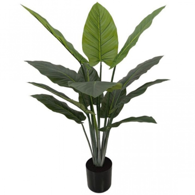 100cm Τεχνητό Διακοσμητικό Φυτό Αλοκασία σε Γλάστρα 100cm Τεχνητό Διακοσμητικό Φυτό Αλοκασία σε Γλάστρα