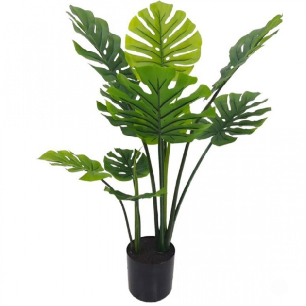 100cm Τεχνητό Διακοσμητικό Φυτό Φιλόδεντρο Σέλουμ σε Γλάστρα 100cm Τεχνητό Διακοσμητικό Φυτό Φιλόδεντρο Σέλουμ σε Γλάστρα