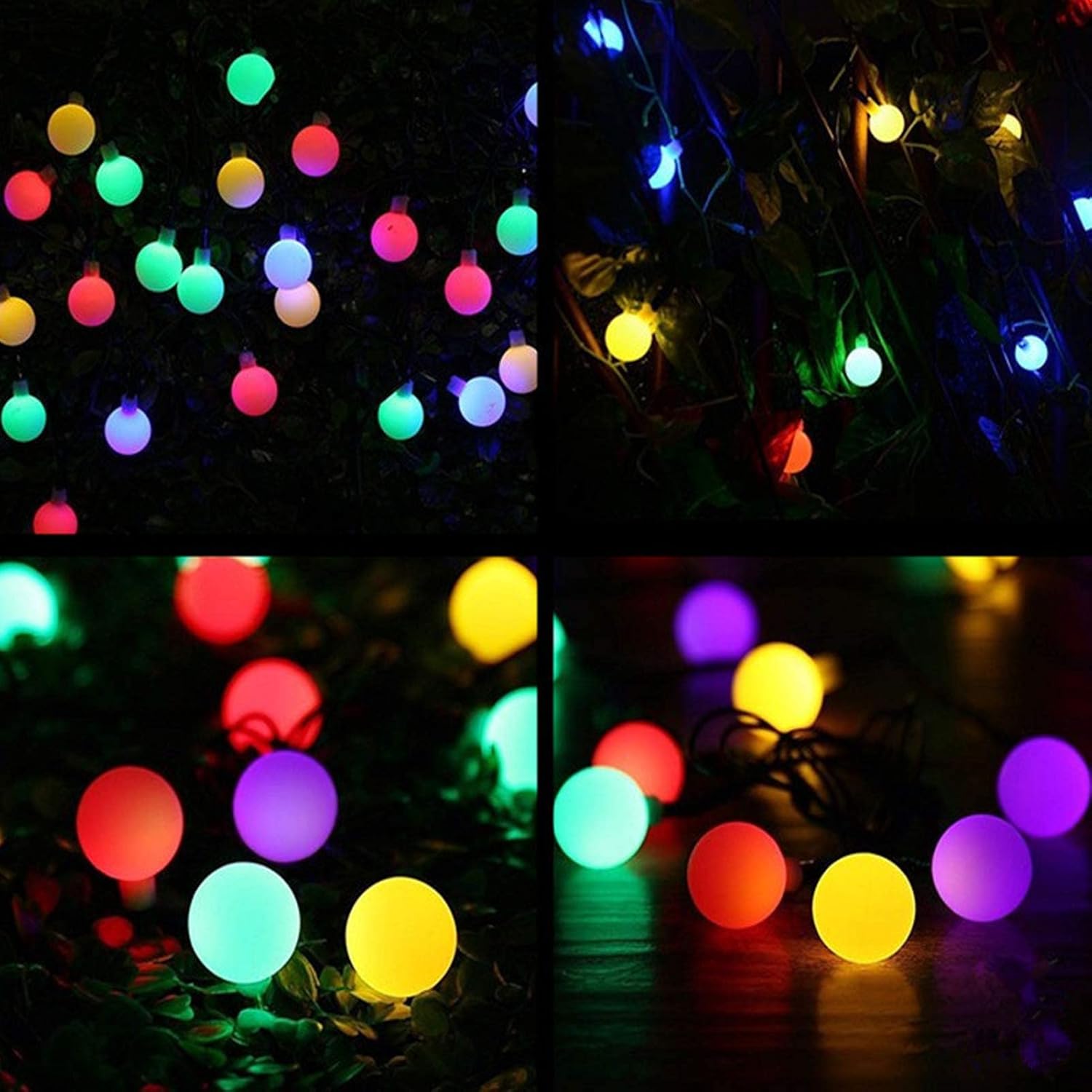 5m Αδιάβροχα Χριστουγεννιάτικα Στρογγυλά Φωτάκια Bubble RGB - 50 LED Λαμπάκια Μπαλίτσες Εσωτερικού & Εξωτερικού Χώρου - AIGOSTAR 5m Αδιάβροχα Χριστουγεννιάτικα Στρογγυλά Φωτάκια Bubble RGB - 50 LED Λαμπάκια Μπαλίτσες Εσωτερικού & Εξωτερικού Χώρου - AIGOSTAR
