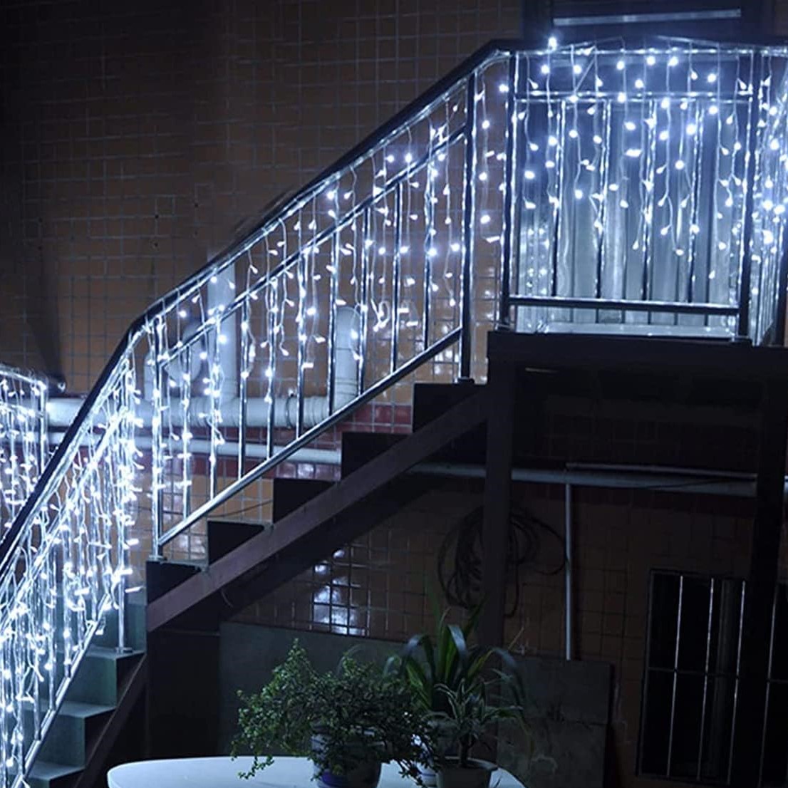 20x0,4m Χριστουγεννιάτικα Φωτάκια - Ασύμμετρη Κουρτίνα Βροχή - Πολύχρωμου RGB Φωτισμού - Εσωτερικού & Εξωτερικού Χώρου - AIGOSTAR 20x0,4m Χριστουγεννιάτικα Φωτάκια - Ασύμμετρη Κουρτίνα Βροχή - Πολύχρωμου RGB Φωτισμού - Εσωτερικού & Εξωτερικού Χώρου - AIGOSTAR