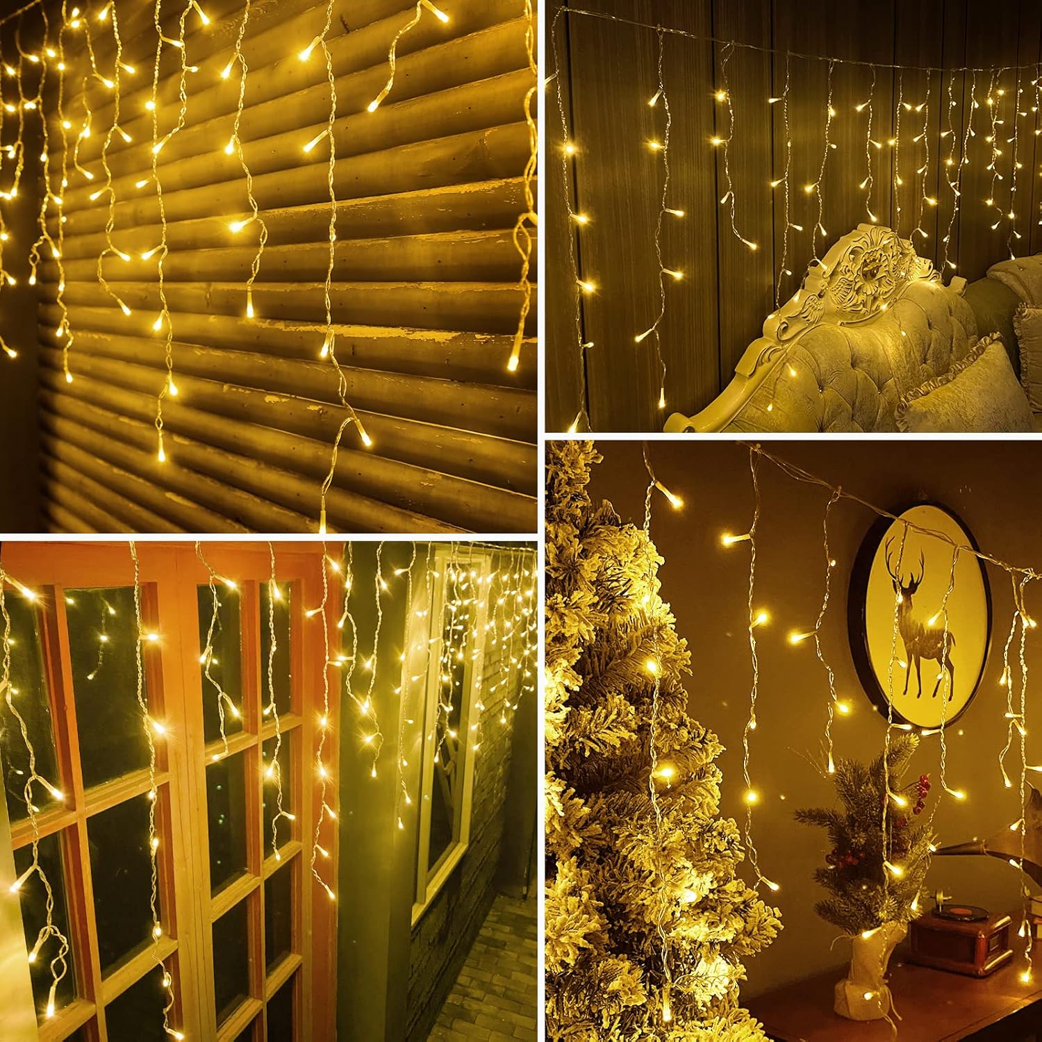 20x0,4m Χριστουγεννιάτικα Φωτάκια - Ασύμμετρη Κουρτίνα Βροχή - Θερμού Λευκού Φωτισμού - Εσωτερικού & Εξωτερικού Χώρου - AIGOSTAR 20x0,4m Χριστουγεννιάτικα Φωτάκια - Ασύμμετρη Κουρτίνα Βροχή - Θερμού Λευκού Φωτισμού - Εσωτερικού & Εξωτερικού Χώρου - AIGOSTAR