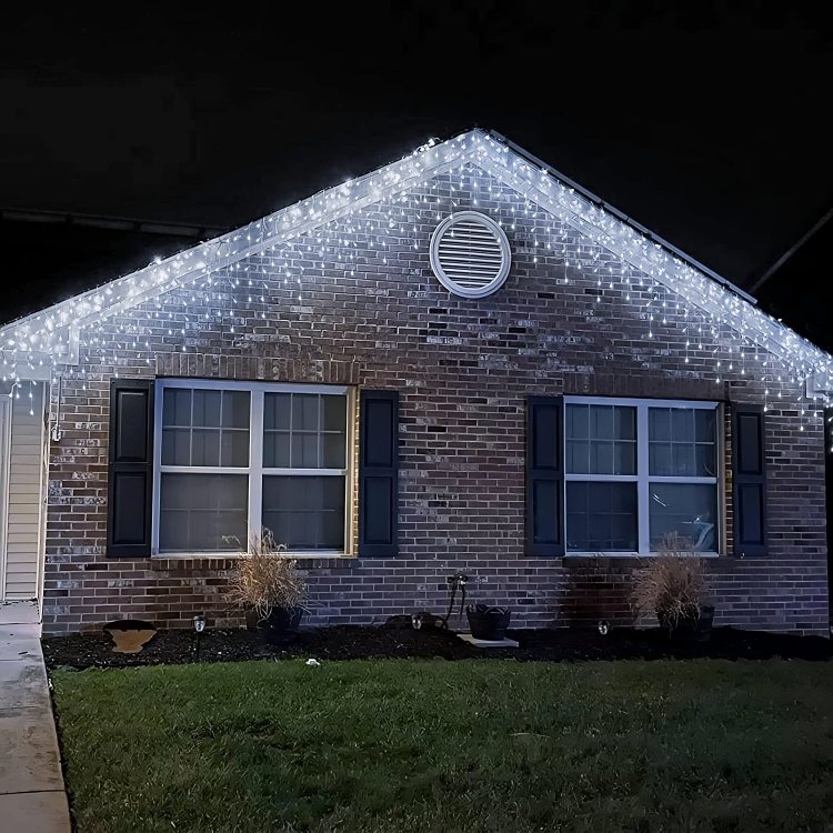 20x0,60m Αδιάβροχα Χριστουγεννιάτικα Λαμπάκια - Κουρτίνα Βροχή - 400 LED Λευκού Ψυχρού Φωτισμού - AIGOSTAR 20x0,60m Αδιάβροχα Χριστουγεννιάτικα Λαμπάκια - Κουρτίνα Βροχή - 400 LED Λευκού Ψυχρού Φωτισμού - AIGOSTAR