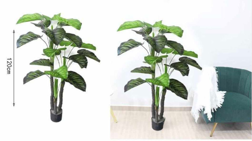 120cm Τεχνητό Διακοσμητικό Φυτό Καλαθέα σε Γλάστρα 120cm Τεχνητό Διακοσμητικό Φυτό Καλαθέα σε Γλάστρα