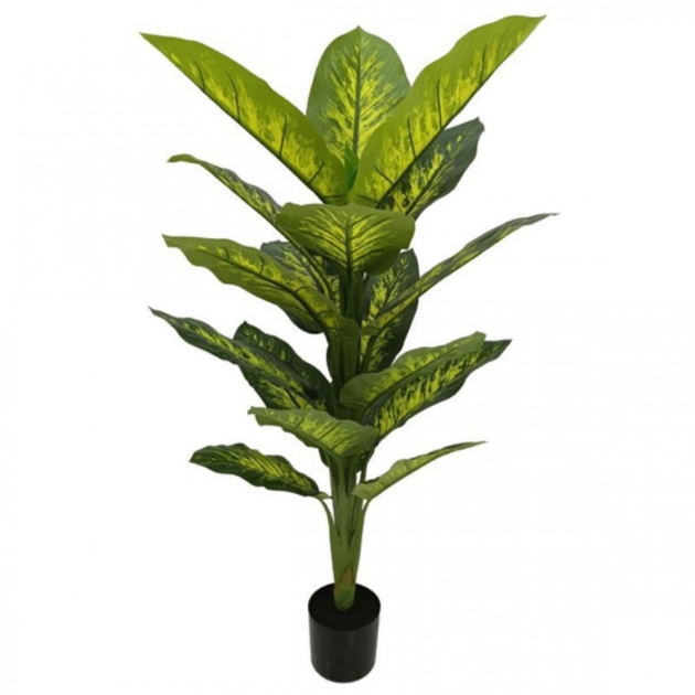 120cm Τεχνητό Διακοσμητικό Φυτό Ντιφενμπάχια σε Γλάστρα 120cm Τεχνητό Διακοσμητικό Φυτό Ντιφενμπάχια σε Γλάστρα