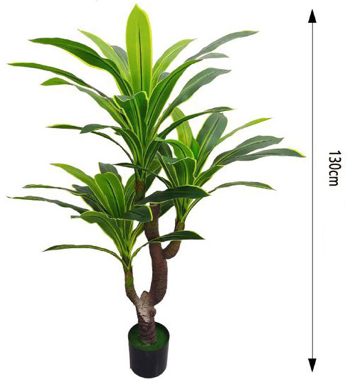 130cm Τεχνητό Διακοσμητικό Φυτό Αρωματική Δράκαινα με 2 Κορμούς σε Γλάστρα 130cm Τεχνητό Διακοσμητικό Φυτό Αρωματική Δράκαινα με 2 Κορμούς σε Γλάστρα