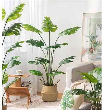 140cm Τεχνητό Διακοσμητικό Φυτό Φιλόδεντρο Σέλουμ σε Γλάστρα 140cm Τεχνητό Διακοσμητικό Φυτό Φιλόδεντρο Σέλουμ σε Γλάστρα