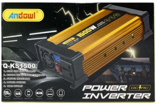 1500W Inverter Αυτοκινήτου Τροποποιημένου Ημιτόνου για Μετατροπή 12V DC σε 220V AC 1500W Inverter Αυτοκινήτου Τροποποιημένου Ημιτόνου για Μετατροπή 12V DC σε 220V AC