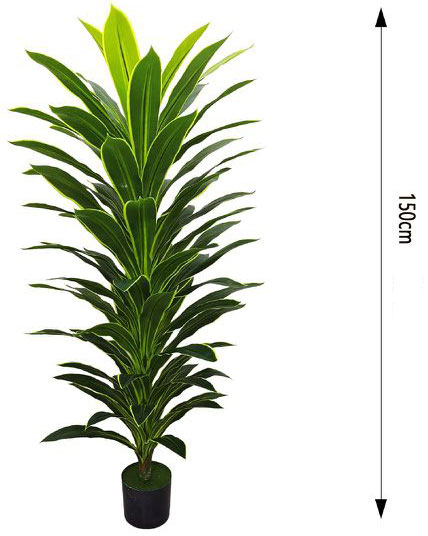 150cm Τεχνητό Διακοσμητικό Φυτό Δράκαινα σε Γλάστρα 150cm Τεχνητό Διακοσμητικό Φυτό Δράκαινα σε Γλάστρα