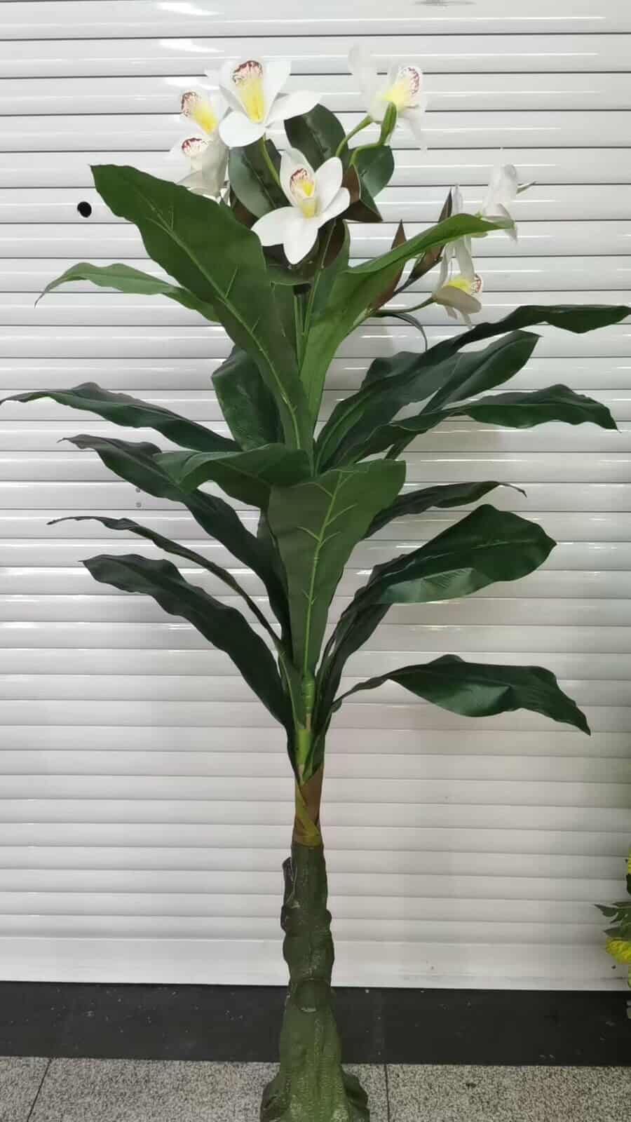150cm Τεχνητό Διακοσμητικό Φυτό με Λουλούδια Ορχιδέας 150cm Τεχνητό Διακοσμητικό Φυτό με Λουλούδια Ορχιδέας