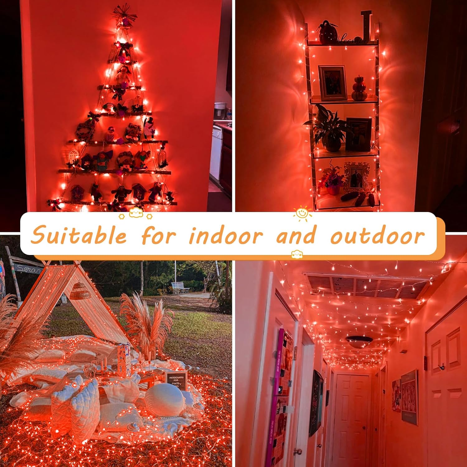 15m Αδιάβροχα IP44 Χριστουγεννιάτικα Λαμπάκια Μπαταρίας με Κόκκινο Φωτισμό και 8 Προγράμματα Λειτουργίας - AIGOSTAR 15m Αδιάβροχα IP44 Χριστουγεννιάτικα Λαμπάκια Μπαταρίας με Κόκκινο Φωτισμό και 8 Προγράμματα Λειτουργίας - AIGOSTAR