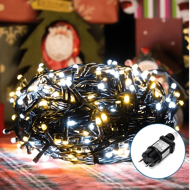 15m Αδιάβροχα IP44 Χριστουγεννιάτικα Λαμπάκια Ρεύματος με Ψυχρό & Θερμό Φωτισμό και 8 Προγράμματα Λειτουργίας - AIGOSTAR 15m Αδιάβροχα IP44 Χριστουγεννιάτικα Λαμπάκια Ρεύματος με Ψυχρό & Θερμό Φωτισμό και 8 Προγράμματα Λειτουργίας - AIGOSTAR