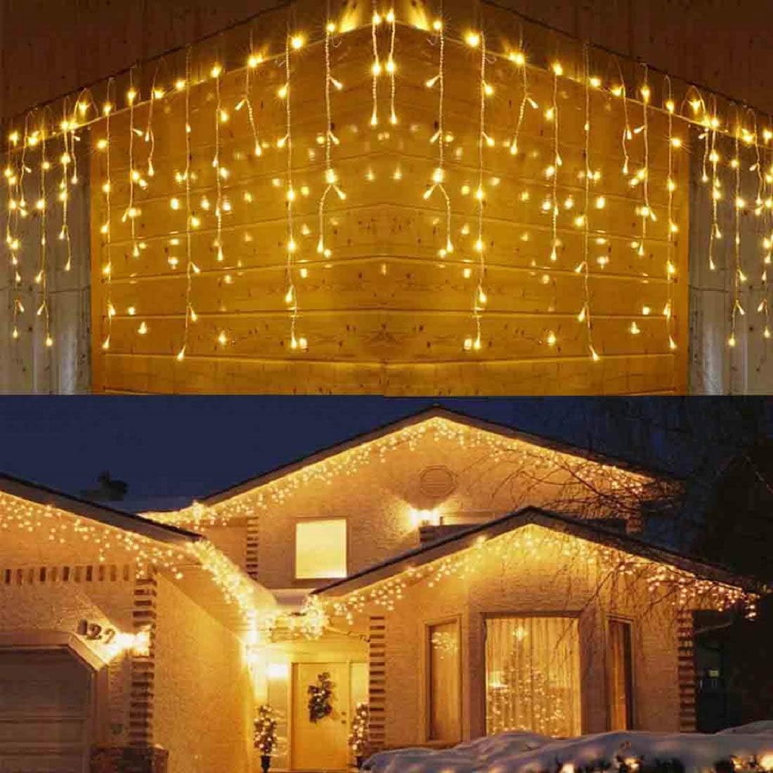 15x0,60m Αδιάβροχα Χριστουγεννιάτικα Λαμπάκια - Κουρτίνα Βροχή - 300 LED Λευκού Θερμού Φωτισμού - AIGOSTAR 15x0,60m Αδιάβροχα Χριστουγεννιάτικα Λαμπάκια - Κουρτίνα Βροχή - 300 LED Λευκού Θερμού Φωτισμού - AIGOSTAR