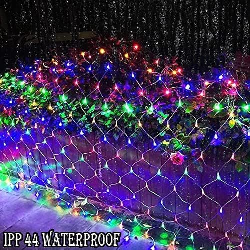 1,5x1,5m Χριστουγεννιάτικα Λαμπάκια Ρεύματος - Δίχτυ με Πολύχρωμο RGBY Φωτισμό, 8 Προγράμματα Λειτουργίας και Διάφανο Καλώδιο - AIGOSTAR 1,5x1,5m Χριστουγεννιάτικα Λαμπάκια Ρεύματος - Δίχτυ με Πολύχρωμο RGBY Φωτισμό, 8 Προγράμματα Λειτουργίας και Διάφανο Καλώδιο - AIGOSTAR