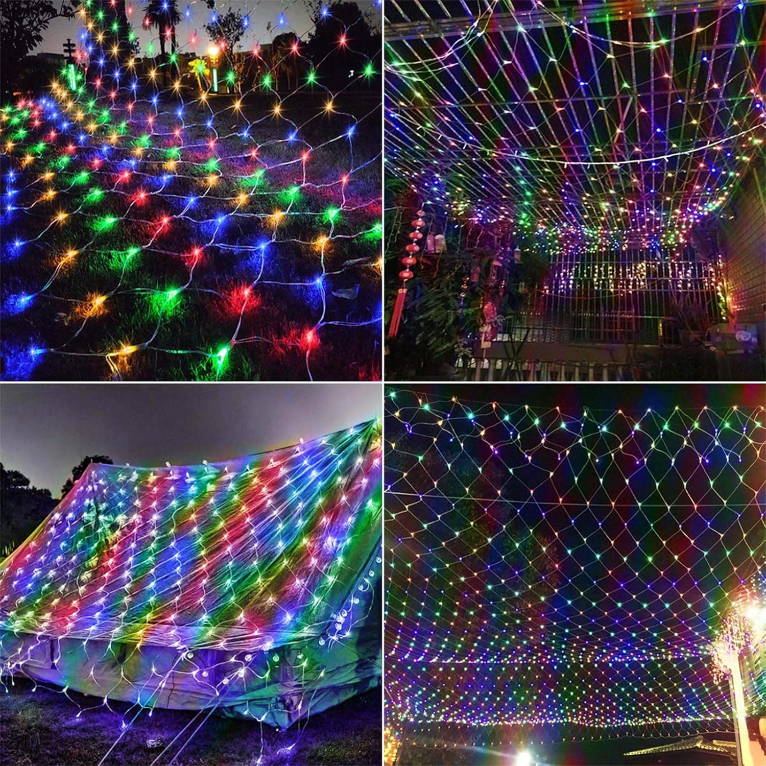 1,5x1,5m Χριστουγεννιάτικα Λαμπάκια Ρεύματος - Δίχτυ με Πολύχρωμο RGBY Φωτισμό, 8 Προγράμματα Λειτουργίας και Διάφανο Καλώδιο - AIGOSTAR 1,5x1,5m Χριστουγεννιάτικα Λαμπάκια Ρεύματος - Δίχτυ με Πολύχρωμο RGBY Φωτισμό, 8 Προγράμματα Λειτουργίας και Διάφανο Καλώδιο - AIGOSTAR