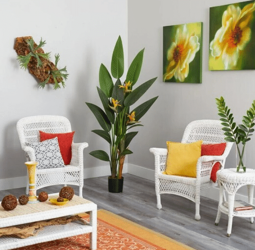 160cm Διακοσμητικό Τεχνητό Φυτό Πουλί του Παραδείσου με Άνθος 160cm Διακοσμητικό Τεχνητό Φυτό Πουλί του Παραδείσου με Άνθος