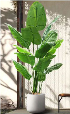 160cm Τεχνητό Διακοσμητικό Φυτό Αλοκάσια σε Γλάστρα 160cm Τεχνητό Διακοσμητικό Φυτό Αλοκάσια σε Γλάστρα