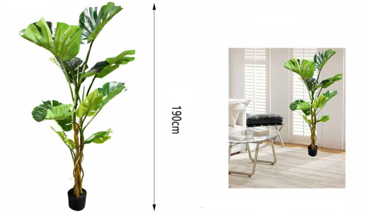190cm Τεχνητό Διακοσμητικό Φυτό Φιλόδεντρο Σέλουμ σε Γλάστρα 190cm Τεχνητό Διακοσμητικό Φυτό Φιλόδεντρο Σέλουμ σε Γλάστρα