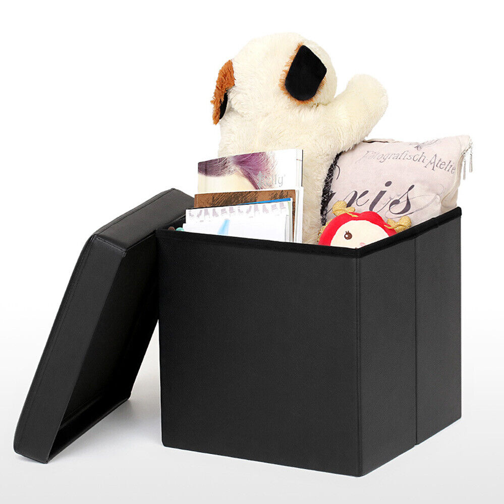 2 σε 1 Αναδιπλούμενο Σκαμπό - Κουτί Αποθήκευσης με Υφασμάτινη Επένδυση - 38 x 38 x 35 cm 2 σε 1 Αναδιπλούμενο Σκαμπό - Κουτί Αποθήκευσης με Υφασμάτινη Επένδυση - 38 x 38 x 35 cm