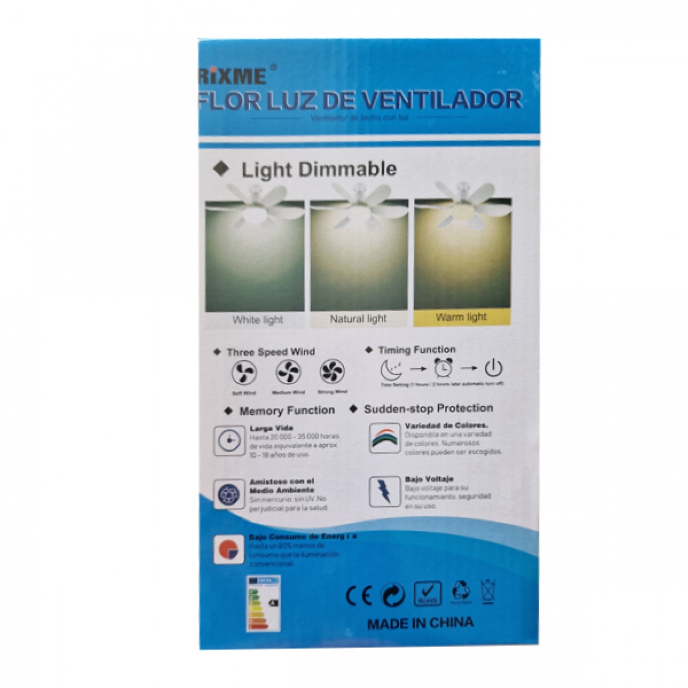 2 σε 1 Ανεμιστήρας Οροφής και Λάμπα LED με Τηλεχειριστήριο 40 W - Ε27 2 σε 1 Ανεμιστήρας Οροφής και Λάμπα LED με Τηλεχειριστήριο 40 W - Ε27