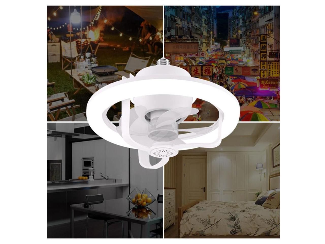 2 σε 1 Ανεμιστήρας Οροφής και Λάμπα LED RGB 500W με Τηλεχειριστήριο 280x180mm 2 σε 1 Ανεμιστήρας Οροφής και Λάμπα LED RGB 500W με Τηλεχειριστήριο 280x180mm
