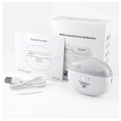 2 σε 1 Αυτόματος Φορητός Νυχοκόπτης και Τροχός Μανικιούρ Λευκό 2 σε 1 Αυτόματος Φορητός Νυχοκόπτης και Τροχός Μανικιούρ Λευκό