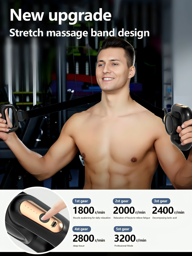 2 σε 1 Ελαστική Ζώνη και Πιστόλι Μασάζ με 4 Κεφαλές και 5 Επίπεδα Έντασης - Για Ανακούφιση Μυών & Απώλεια Βάρους 2 σε 1 Ελαστική Ζώνη και Πιστόλι Μασάζ με 4 Κεφαλές και 5 Επίπεδα Έντασης - Για Ανακούφιση Μυών & Απώλεια Βάρους