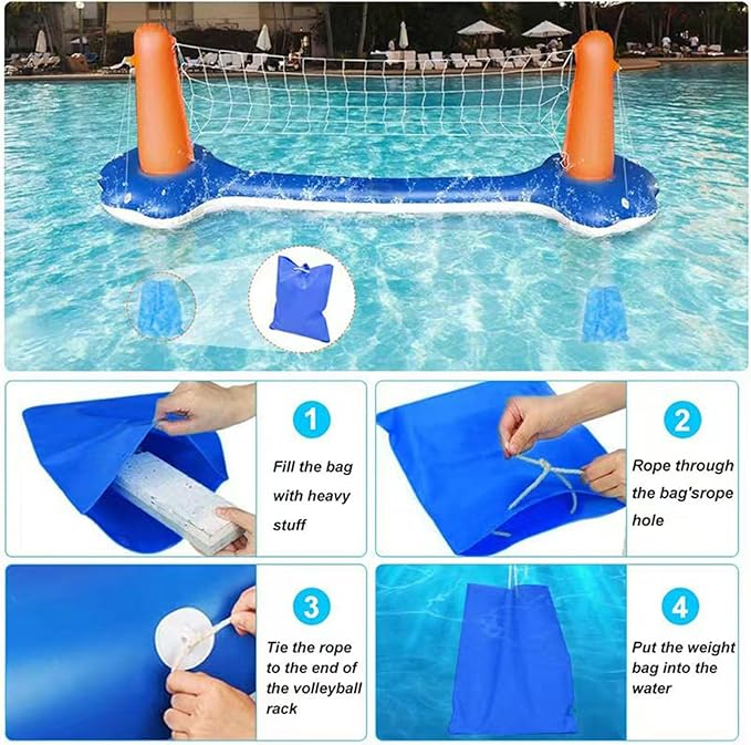 2 σε 1 Φουσκωτό Σετ Πισίνας Βόλεϊ & Μπάσκετ με Μπάλες 2 σε 1 Φουσκωτό Σετ Πισίνας Βόλεϊ & Μπάσκετ με Μπάλες