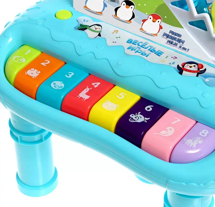 2 σε 1 Μουσικό Παιχνίδι με Πιάνο & Τσουλήθρα με Πιγκουινάκια 2 σε 1 Μουσικό Παιχνίδι με Πιάνο & Τσουλήθρα με Πιγκουινάκια