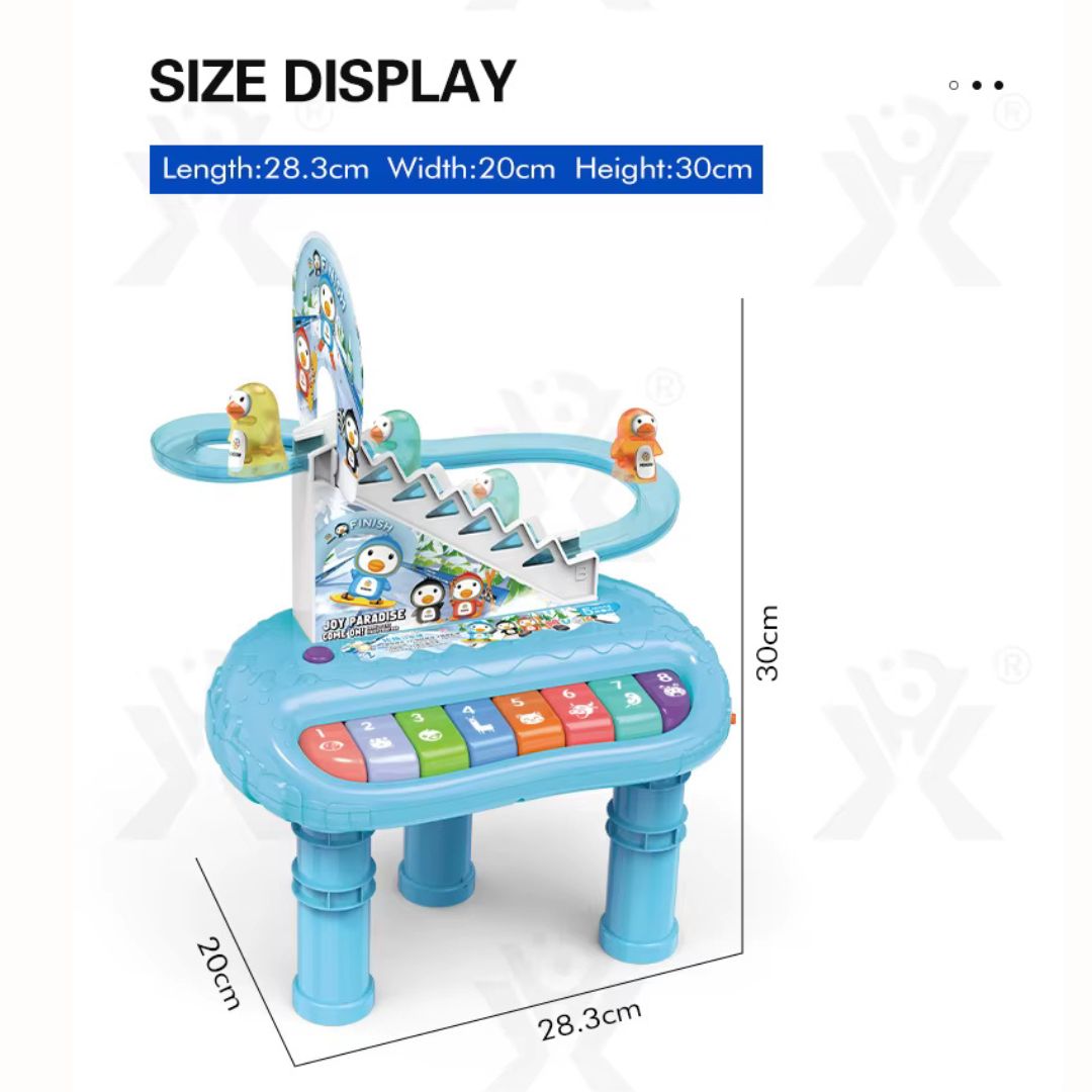 2 σε 1 Μουσικό Παιχνίδι με Πιάνο & Τσουλήθρα με Πιγκουινάκια 2 σε 1 Μουσικό Παιχνίδι με Πιάνο & Τσουλήθρα με Πιγκουινάκια