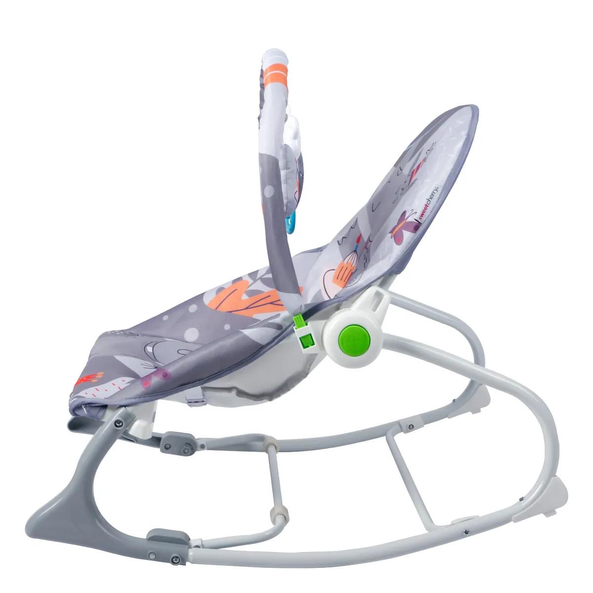 2 σε 1 Relax Μωρού και Βρεφικό Καθισματάκι Δραστηριοτήτων με Παιχνιδάκια, Μουσική και Δόνηση Γκρι 2 σε 1 Relax Μωρού και Βρεφικό Καθισματάκι Δραστηριοτήτων με Παιχνιδάκια, Μουσική και Δόνηση Γκρι