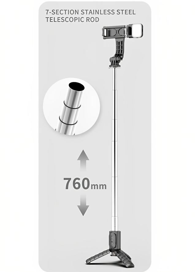 2 σε 1 Selfie-Stick και Τρίποδη Βάση Κινητού με Τηλεχειριστήριο - Andowl 2 σε 1 Selfie-Stick και Τρίποδη Βάση Κινητού με Τηλεχειριστήριο - Andowl