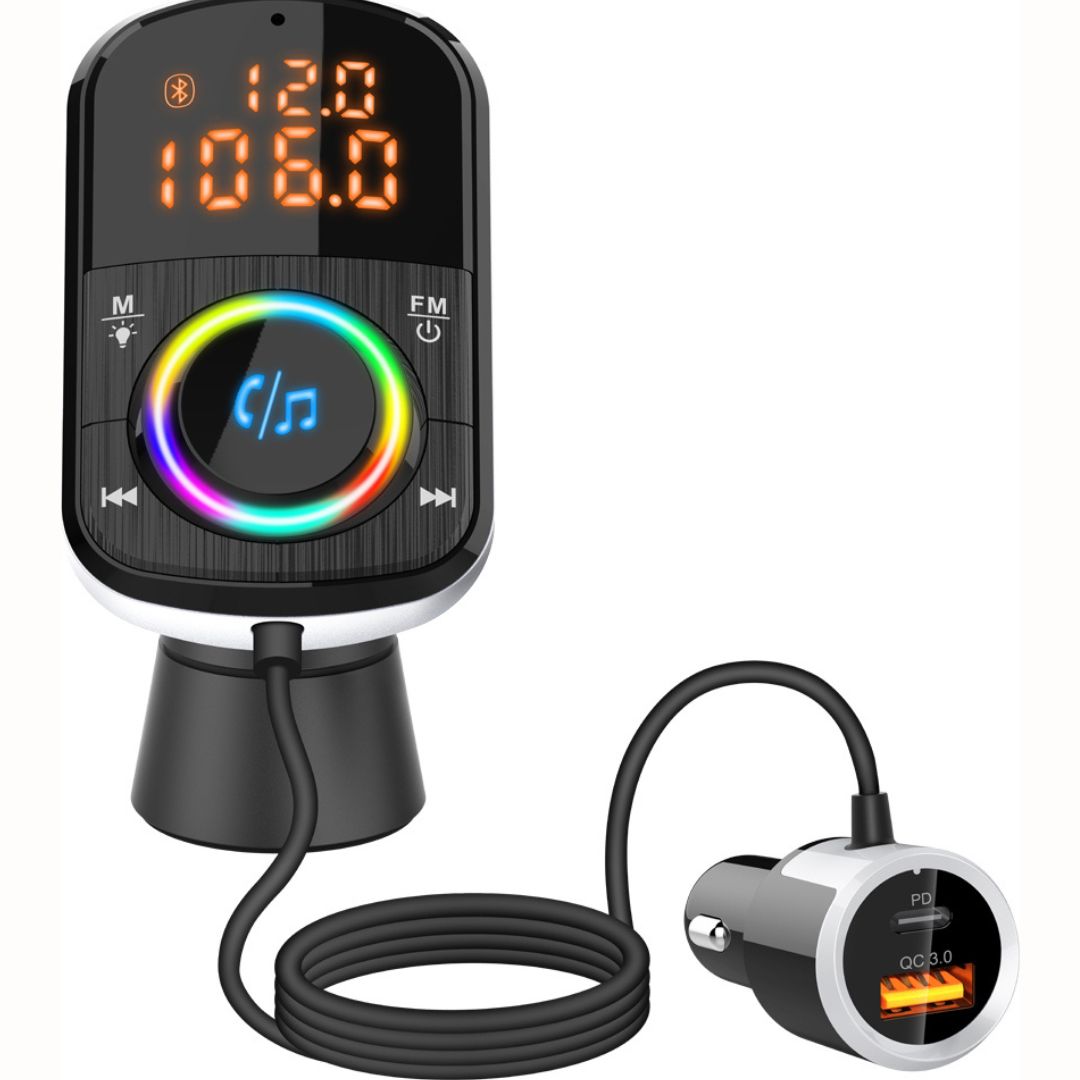 2 σε 1 Ταχυφορτιστής & FM Transmitter αυτοκινήτου με οθόνη LCD, Bluetooth 5.0, FM, Mp3 Player & Handsfree Car Kit 2 σε 1 Ταχυφορτιστής & FM Transmitter αυτοκινήτου με οθόνη LCD, Bluetooth 5.0, FM, Mp3 Player & Handsfree Car Kit