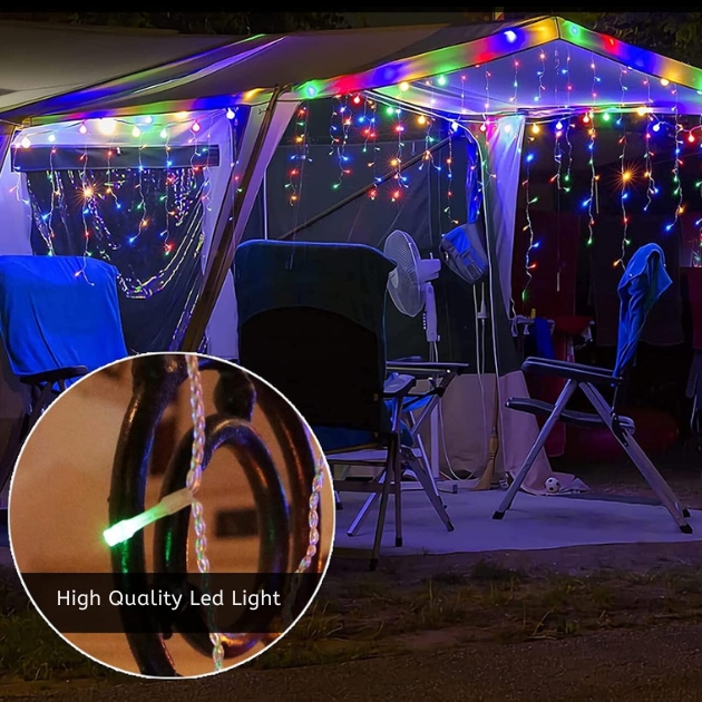 20 x 0,4m Χριστουγεννιάτικα Φωτάκια - Ασύμμετρη Κουρτίνα Βροχή - Πολύχρωμου RGB Φωτισμού - Εσωτερικού & Εξωτερικού Χώρου - AIGOSTAR 20 x 0,4m Χριστουγεννιάτικα Φωτάκια - Ασύμμετρη Κουρτίνα Βροχή - Πολύχρωμου RGB Φωτισμού - Εσωτερικού & Εξωτερικού Χώρου - AIGOSTAR