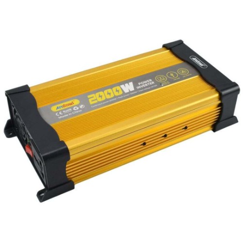 2000W Inverter Αυτοκινήτου Τροποποιημένου Ημιτόνου για Μετατροπή 12V DC σε 220V AC 2000W Inverter Αυτοκινήτου Τροποποιημένου Ημιτόνου για Μετατροπή 12V DC σε 220V AC
