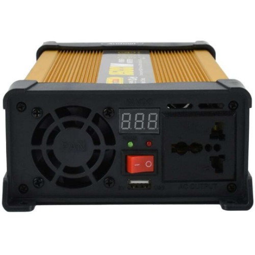 2000W Inverter Αυτοκινήτου Τροποποιημένου Ημιτόνου για Μετατροπή 12V DC σε 220V AC 2000W Inverter Αυτοκινήτου Τροποποιημένου Ημιτόνου για Μετατροπή 12V DC σε 220V AC