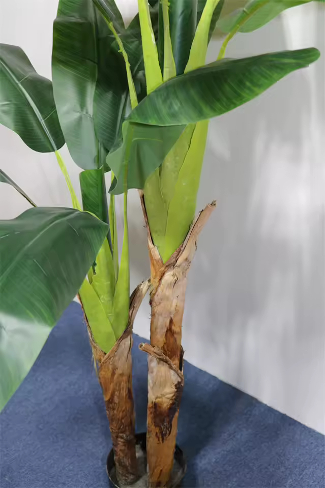 190cm Τεχνητό Διακοσμητικό Δέντρο Μπανανιάς με 3 Κορμούς σε Γλάστρα 190cm Τεχνητό Διακοσμητικό Δέντρο Μπανανιάς με 3 Κορμούς σε Γλάστρα