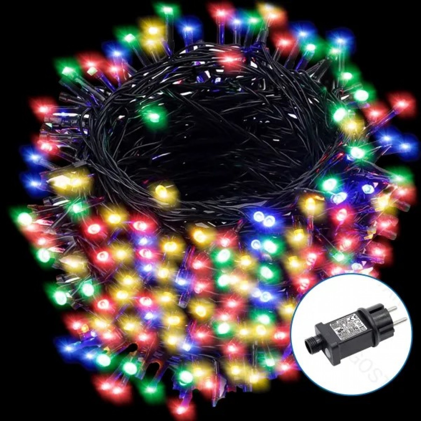 50m Αδιάβροχα IP44 Χριστουγεννιάτικα Λαμπάκια Ρεύματος με Πολύχρωμο RGBY Φωτισμό και 8 Προγράμματα Λειτουργίας - AIGOSTAR 50m Αδιάβροχα IP44 Χριστουγεννιάτικα Λαμπάκια Ρεύματος με Πολύχρωμο RGBY Φωτισμό και 8 Προγράμματα Λειτουργίας - AIGOSTAR