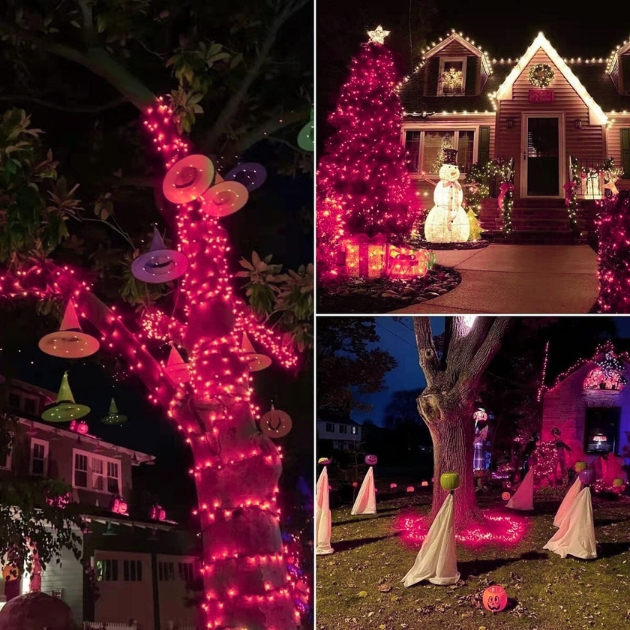 20m Αδιάβροχα IP44 Χριστουγεννιάτικα Λαμπάκια Ρεύματος με Ροζ Φωτισμό και 8 Προγράμματα Λειτουργίας - AIGOSTAR 20m Αδιάβροχα IP44 Χριστουγεννιάτικα Λαμπάκια Ρεύματος με Ροζ Φωτισμό και 8 Προγράμματα Λειτουργίας - AIGOSTAR