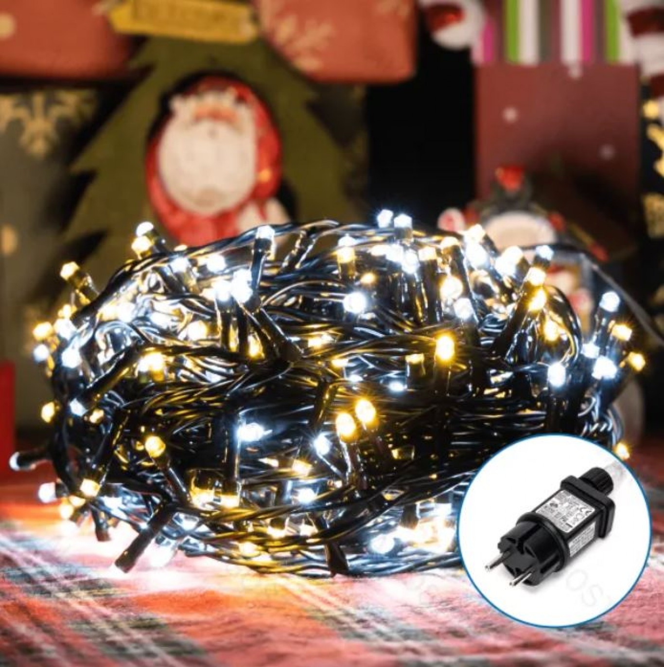 20m Χριστουγεννιάτικα Λαμπάκια Ρεύματος με Πράσινο Καλώδιο με Πολύχρωμο Φωτισμό και 8 Προγράμματα Λειτουργίας 20m Χριστουγεννιάτικα Λαμπάκια Ρεύματος με Πράσινο Καλώδιο με Πολύχρωμο Φωτισμό και 8 Προγράμματα Λειτουργίας