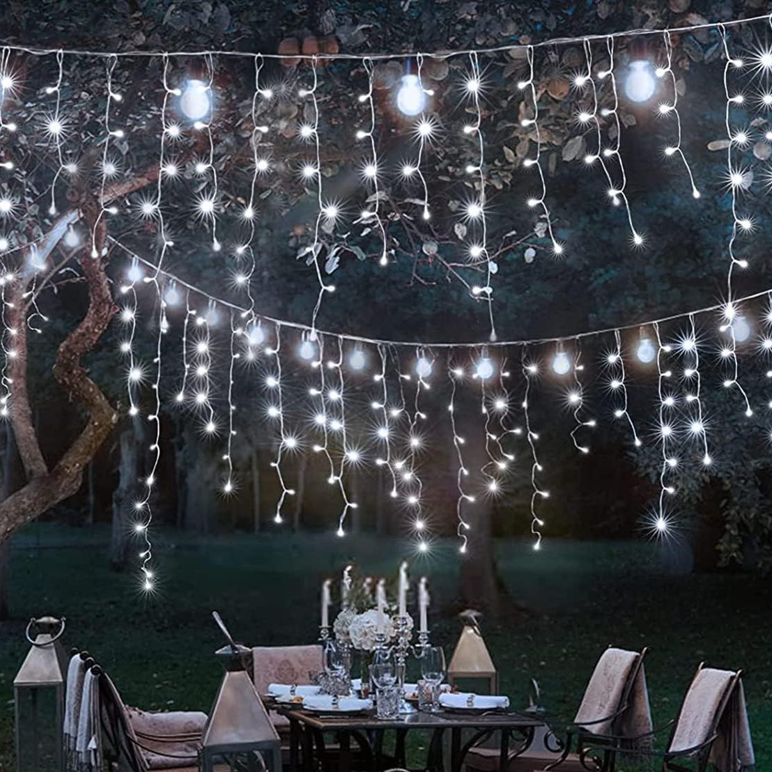 20x0,4m Χριστουγεννιάτικα Φωτάκια - Ασύμμετρη Κουρτίνα Βροχή - Πολύχρωμου RGB Φωτισμού - Εσωτερικού & Εξωτερικού Χώρου - AIGOSTAR 20x0,4m Χριστουγεννιάτικα Φωτάκια - Ασύμμετρη Κουρτίνα Βροχή - Πολύχρωμου RGB Φωτισμού - Εσωτερικού & Εξωτερικού Χώρου - AIGOSTAR