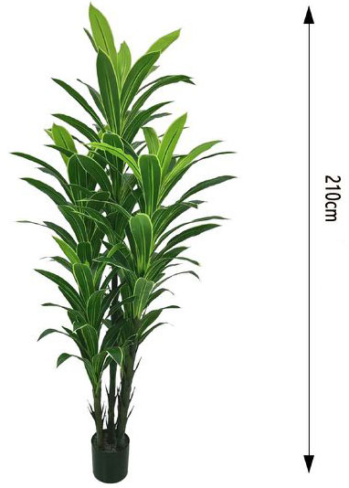 210cm Τεχνητό Διακοσμητικό Φυτό Δράκαινα σε Γλάστρα 210cm Τεχνητό Διακοσμητικό Φυτό Δράκαινα σε Γλάστρα