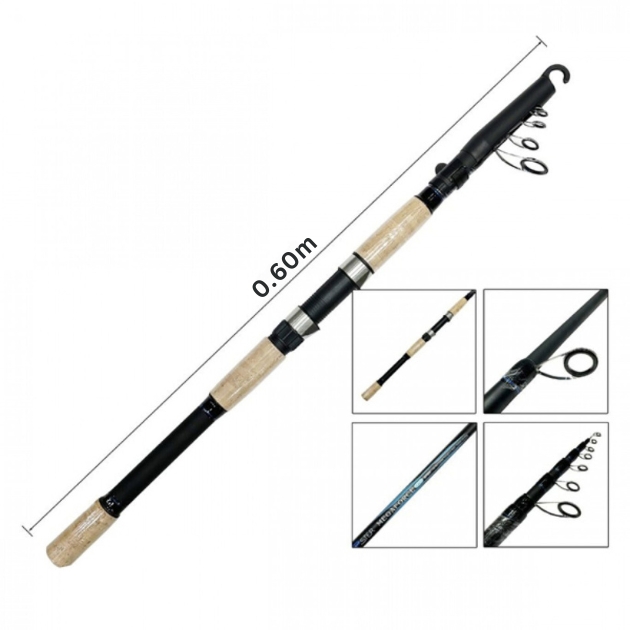 2,1m Τηλεσκοπικό Καλάμι Ψαρέματος Spinning - Ιδανικό για Αρχάριους και Προχωρημένους 2,1m Τηλεσκοπικό Καλάμι Ψαρέματος Spinning - Ιδανικό για Αρχάριους και Προχωρημένους