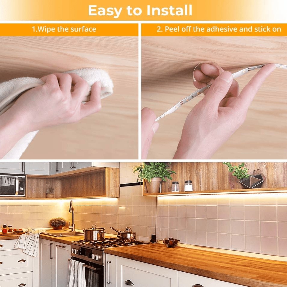 2m LED Φωτοταινία Ρυθμιζόμενης Έντασης Φωτισμού - Dimming 18W - Λευκού Θερμού Φωτισμού με Τηλεχειριστήριο - AIGOSTAR 2m LED Φωτοταινία Ρυθμιζόμενης Έντασης Φωτισμού - Dimming 18W - Λευκού Θερμού Φωτισμού με Τηλεχειριστήριο - AIGOSTAR