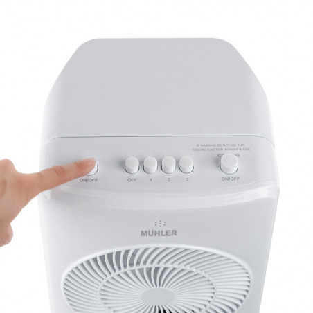 3 σε 1 Φορητό Air Cooler, Υγραντήρας και Καθαριστής Σκόνης Αέρα 4L 65W - Muhler 3 σε 1 Φορητό Air Cooler, Υγραντήρας και Καθαριστής Σκόνης Αέρα 4L 65W - Muhler