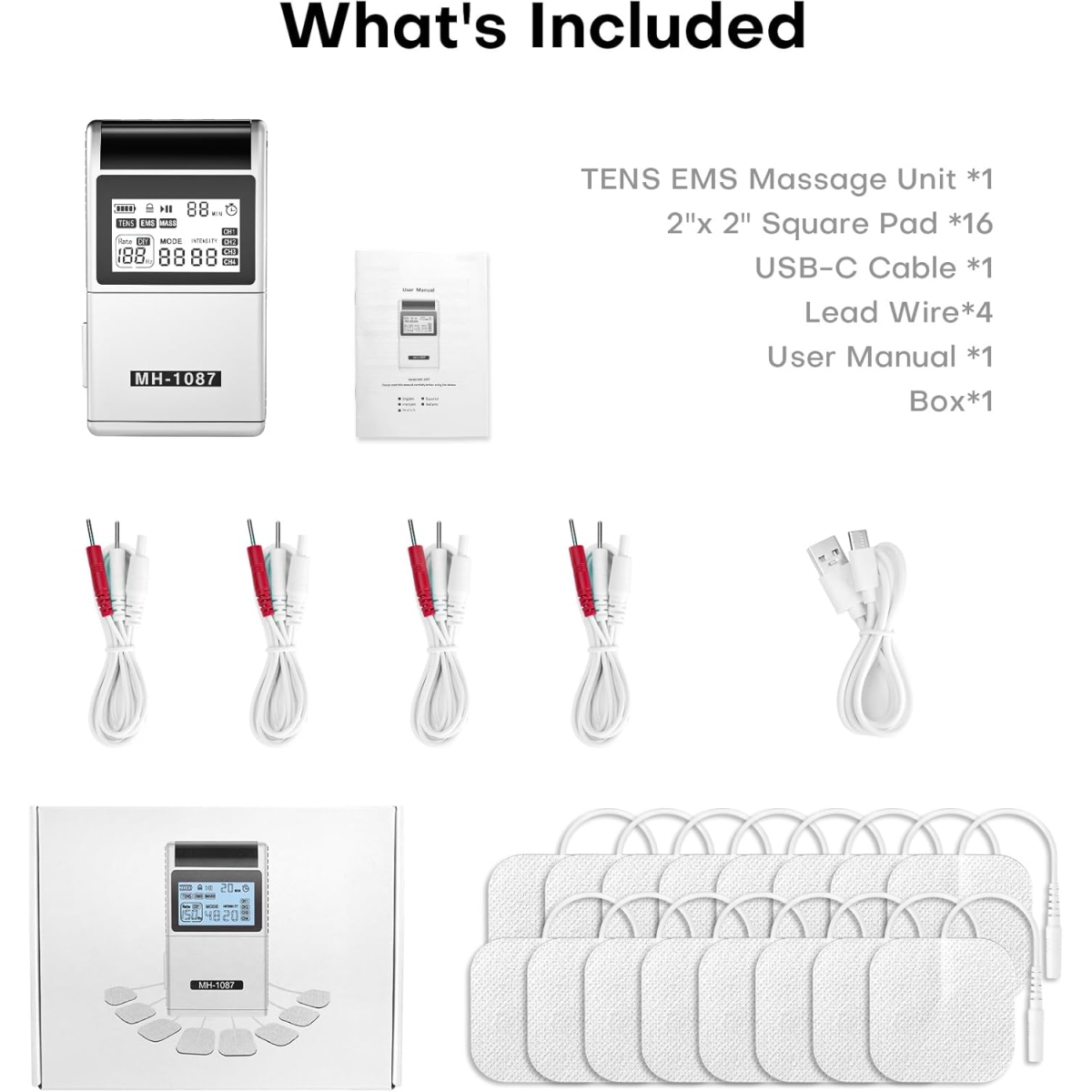3 σε 1 Ψηφιακό Μηχάνημα Διέγερσης Μυών EMS για Πόνο, Μυϊκή Τόνωση & Χαλάρωση - 48 Λειτουργίες, 4 Κανάλια 3 σε 1 Ψηφιακό Μηχάνημα Διέγερσης Μυών EMS για Πόνο, Μυϊκή Τόνωση & Χαλάρωση - 48 Λειτουργίες, 4 Κανάλια