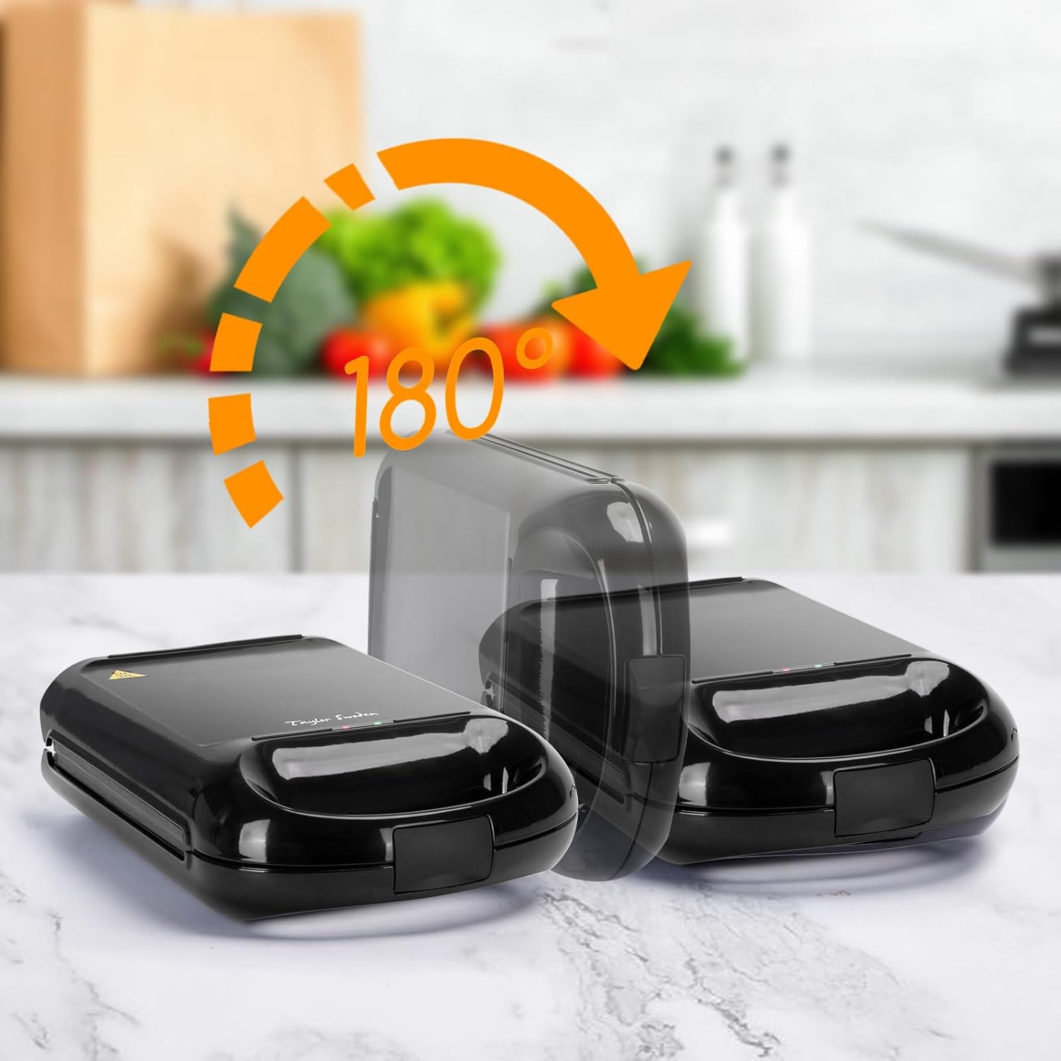 3 Σε 1 Βαφλιέρα - Τοστιέρα με Ανταλλακτικές Αντικολλητικές Πλάκες 1200W 3 Σε 1 Βαφλιέρα - Τοστιέρα με Ανταλλακτικές Αντικολλητικές Πλάκες 1200W