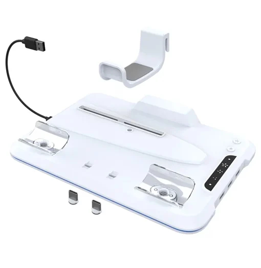 Βάση Ψύξης και Διπλής Φόρτισης Χειριστηρίων για PS5 Slim – Λευκή IPEGA Βάση Ψύξης και Διπλής Φόρτισης Χειριστηρίων για PS5 Slim – Λευκή IPEGA