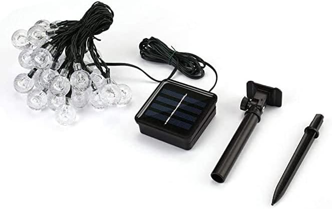 30 Αδιάβροχα Ηλιακά Πολύχρωμα Λαμπάκια-Διαφανής Μπάλες LED RGB 6.5μ με 8 Λειτουργίες Φωτισμού 30 Αδιάβροχα Ηλιακά Πολύχρωμα Λαμπάκια-Διαφανής Μπάλες LED RGB 6.5μ με 8 Λειτουργίες Φωτισμού