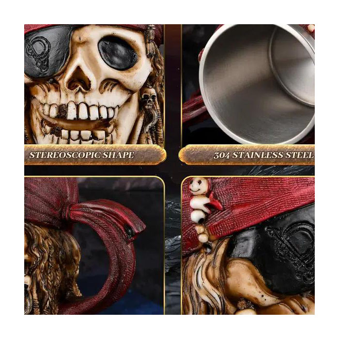 3D Ανοξείδωτη Ανάγλυφη Τρισδιάστατη Σκανδιναβική Κούπα 600ml Viking Rune Κρανίο Πειρατών 3D Ανοξείδωτη Ανάγλυφη Τρισδιάστατη Σκανδιναβική Κούπα 600ml Viking Rune Κρανίο Πειρατών